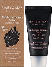 Антиоксидантная глиняная маска для лица с ежевикой - Mary & May Blackberry Complex Glow Wash Off Mask — фото N2
