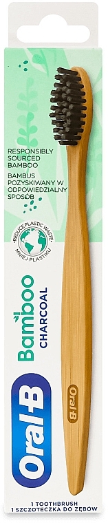 Зубна щiтка "Бамбук вугілля", середньої жорсткості - Oral-B Bamboo Charcoal — фото N1