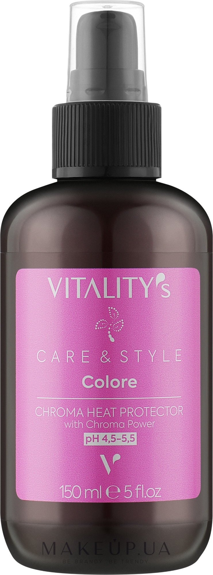 Несмываемая термозащитная сыворотка для окрашенных волос - Vitality's C&S Colore Chroma Heat Protector — фото 150ml