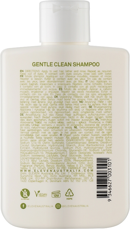 М'який очищувальний шампунь - Eleven Gentle Clean Shampoo — фото N2
