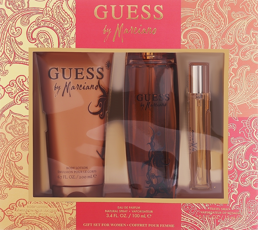 Guess by Marciano - Набор (edp/100 ml + edp/15 ml + b/lot/200 ml) — фото N1