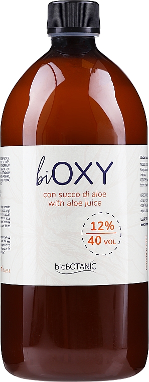 Окислювач для фарби з соком алое - BioBotanic BiOXY 12% Vol 40 — фото N1
