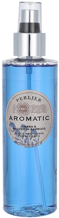 Ароматизированная вода для тела - Perlier Aromatic Amber & Elderberry Perfumed Body Water — фото N1