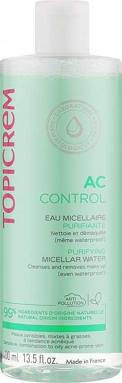 Очищающая мицеллярная вода - Topicrem AC Purifying Micellar Water — фото N3