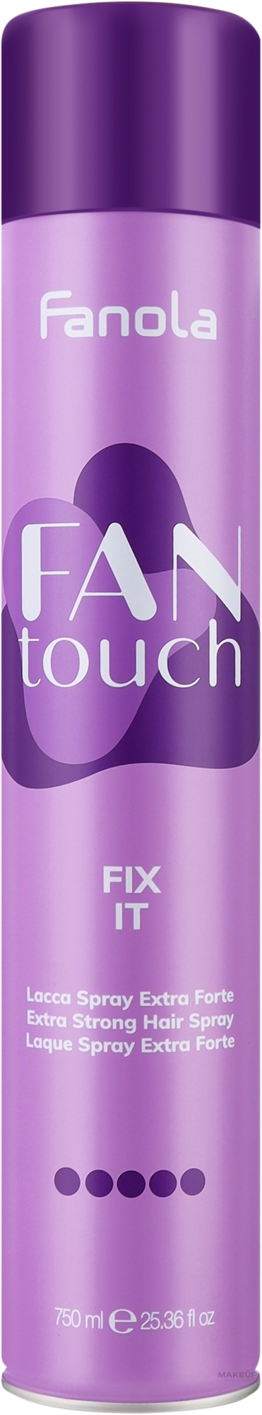 Лак для волосся екстрасильної фіксації - Fanola Fantouch Fix It Extra Strong Hair Spray — фото 750ml