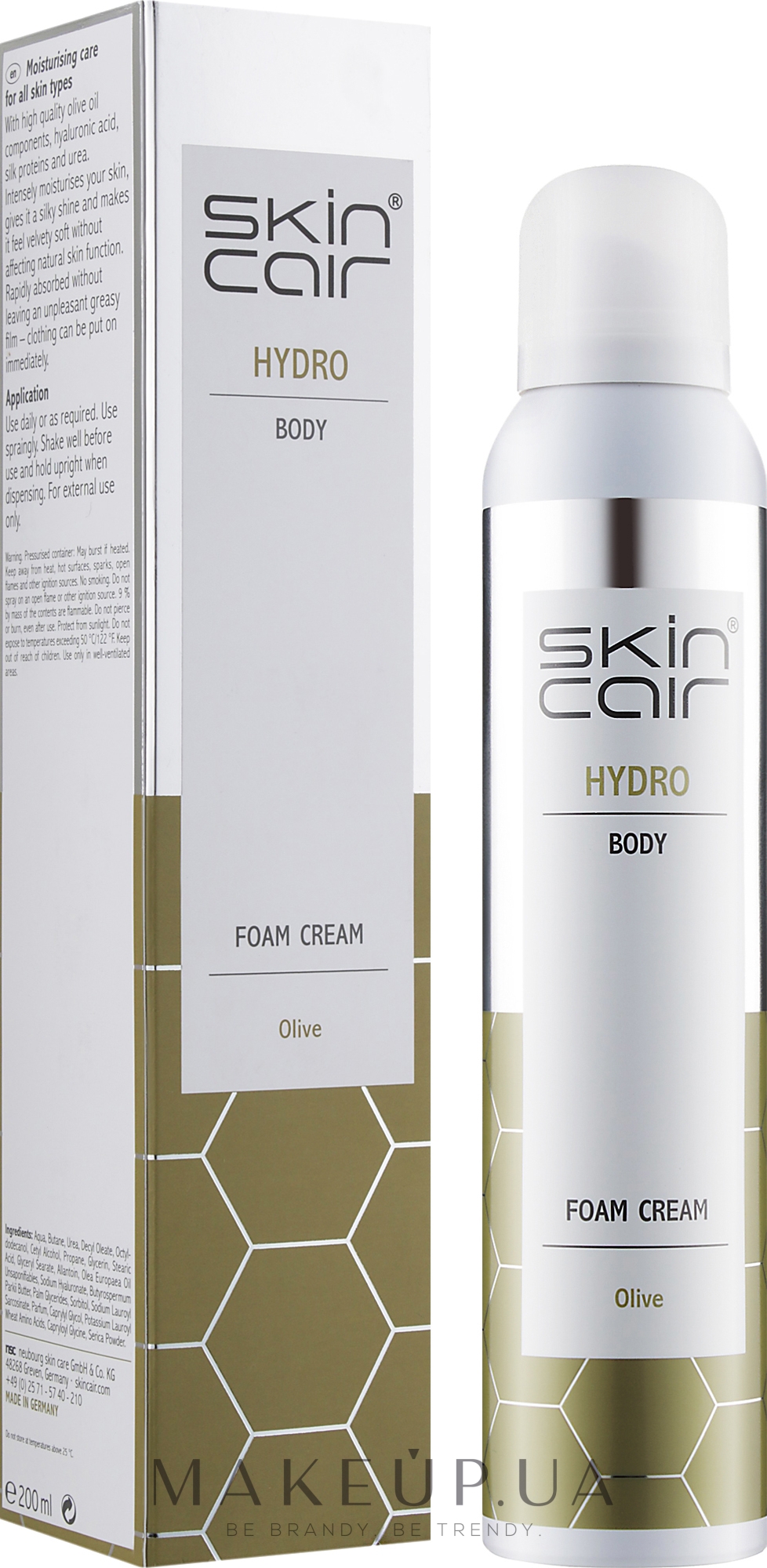 Крем-пінка для тіла "Олива" - Allpresan Skincair Hydro Body Olive Schaum-Creme — фото 200ml
