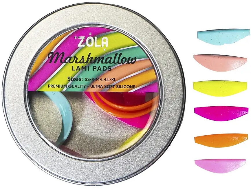 Валики для ламінування вій і брів, SS, S, M, L, LL, XL - Zola Marshmallow Lami Pads — фото N1