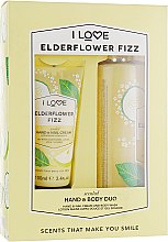 Парфумерія, косметика Набір - I Love Signature Hand & Body Duo Elderflower Fizz (h/cr/100ml + b/wash/360ml)