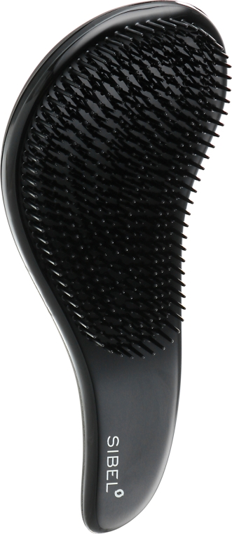 Расчёска для пушистых и длинных волос, черная - Sibel D-Meli-Melo Detangling Brush