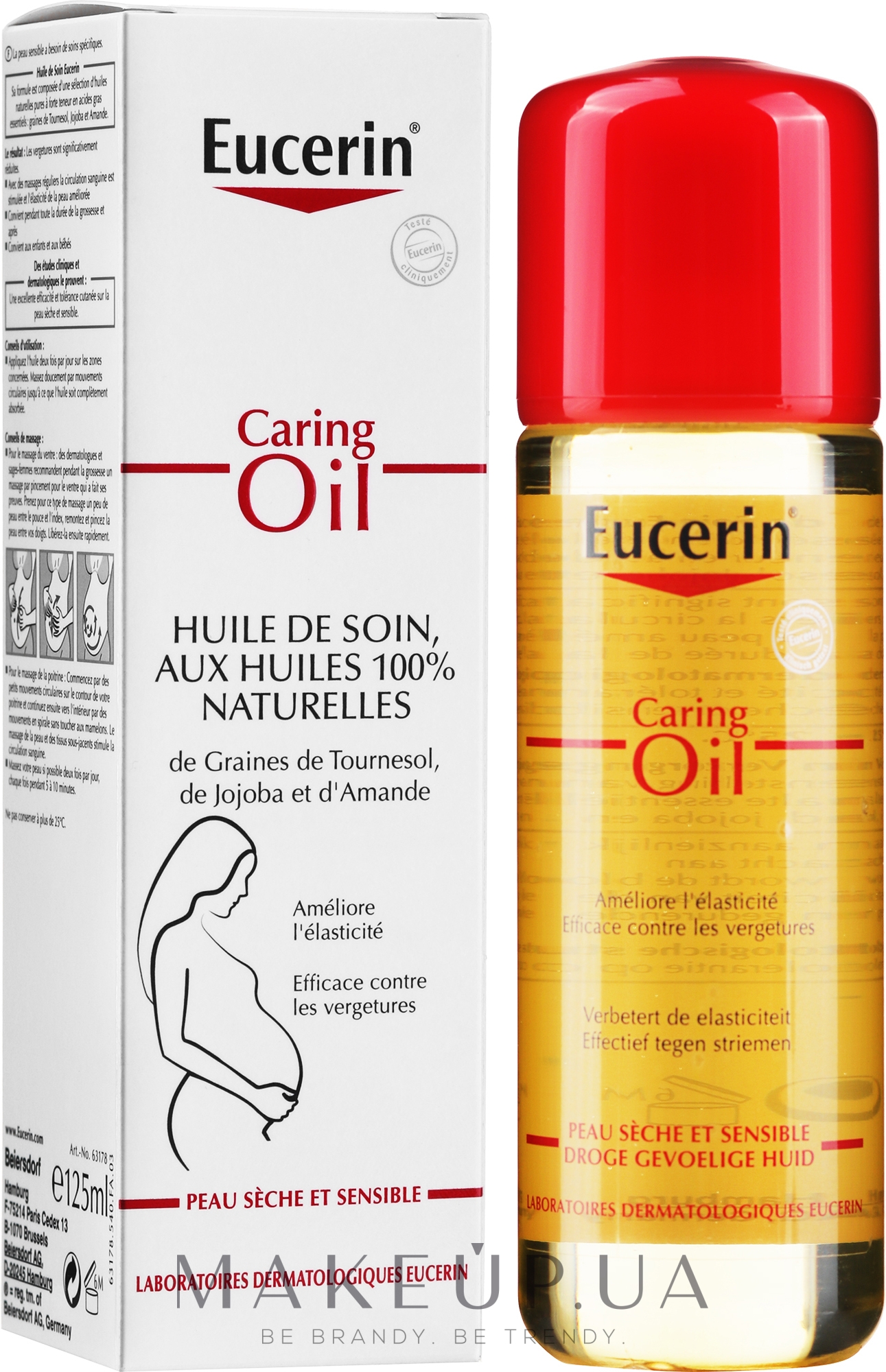 Натуральне масло від розтяжок - Eucerin Caring Oil — фото 125ml
