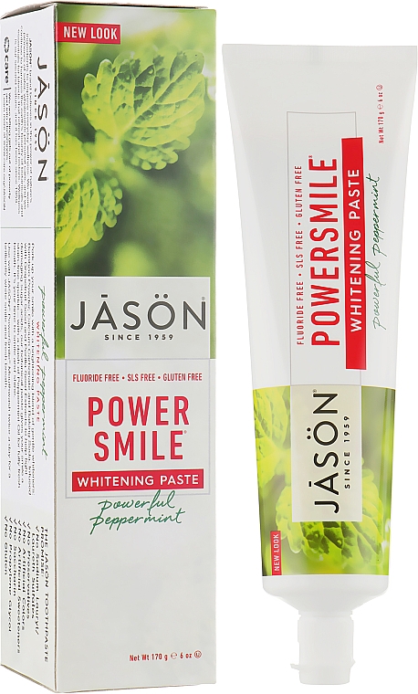 Отбеливающая зубная паста - Jason Natural Cosmetics PowerSmile All Natural Whitening Toothpaste