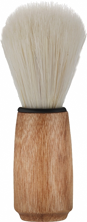 Помазок для бритья CS-169, 47 мм, светлый ворс/ручка фигурная деревянная - Cosmo Shop — фото N1