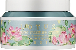 Парфумерія, косметика Зволожувальний крем для обличчя з екстрактом лотоса - Jigott Flower Lotus Moisture Cream