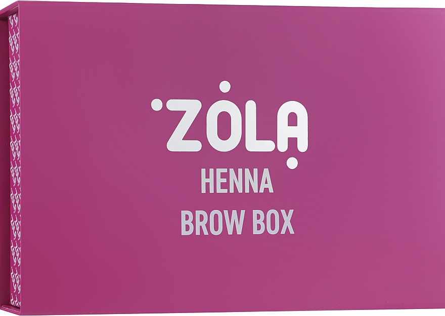 Набір - Zola Henna Box (brow/henna/6*10g + brow/oil/15ml) — фото N2
