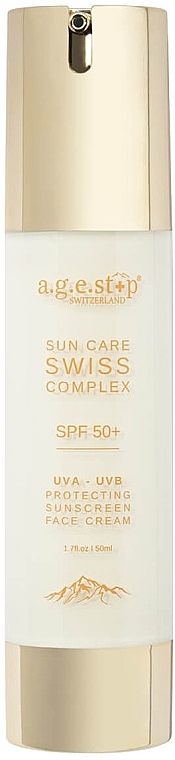 Солнцезащитный крем для лица - A.G.E. Swiss Royal Perfect Day Cream SPF50+ — фото N1