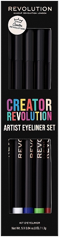 Makeup Revolution Creator Revolution Artist Kohl Eyeliner Set (eyeliner/5x1.3g)