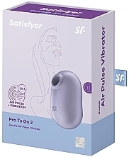 Вакуумный стимулятор для клитора, фиолетовый - Satisfyer Pro To Go 2 Violet — фото N3