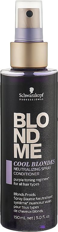 Нейтрализующий спрей-кондиционер для волос холодных оттенков - Schwarzkopf Professional Blondme Cool Blondes Neutralizing Spray Conditioner — фото N1