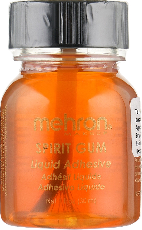 Сандарачний матовий клей з пензликом - Mehron Spirit Gum Matte With Brush — фото N1