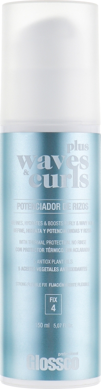 Крем "Ідеальні локони", середня фіксація - Glossco Waves & Curls Plus Cream — фото N3