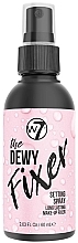 Спрей для фиксации макияжа - W7 The Dewy Fixer Setting Spray — фото N1