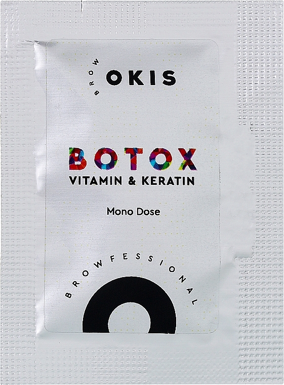 Ботокс для брів і вій - Okis Brow Botox Vitamin & Keratin (пробник) — фото N1