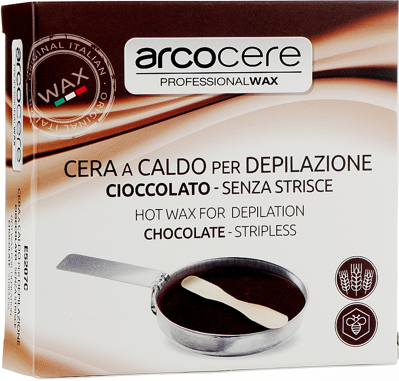 Набор для эпиляции с чашей, шоколадный - Arcocere Professional Wax Chocolate — фото N1