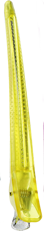 Затискач для волосся металевий, 02524/99, жовтий - Eurostil — фото N1