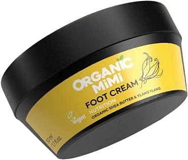 Крем для ніг живильний "Ши та іланг-іланг" - Organic Mimi Foot Cream Nutrition Shea & Ylang Ylang — фото N1