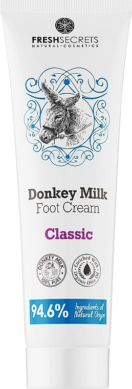 Крем для ніг "Classic" з ослячим молоком - Madis Fresh Secrets Foot Cream — фото N1