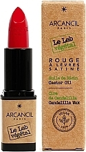 Духи, Парфюмерия, косметика Помада для губ - Arcancil Paris Le Lab Vegetal Satin Lipstick
