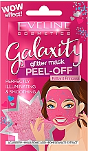 Духи, Парфюмерия, косметика Осветляющая и разглаживающая тканевая маска для лица - Eveline Cosmetics Galaxity Glitter Mask Peel-off
