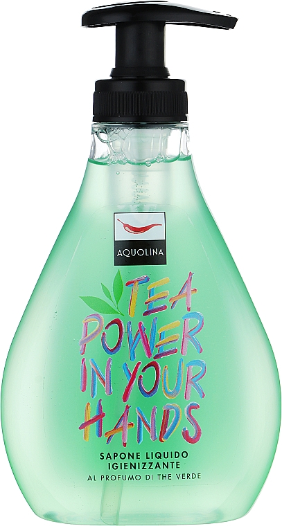 Жидкое мыло для рук - Aquolina Tea Power In Your Hands Sapone Liquido Igienizzante — фото N1