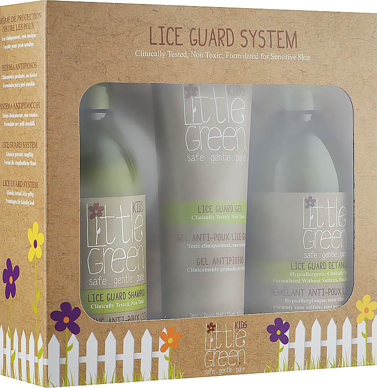 Набір - Little Green Kids Lice Guard System (shmp/240ml + cond/240ml + h/gel/125ml) — фото N1