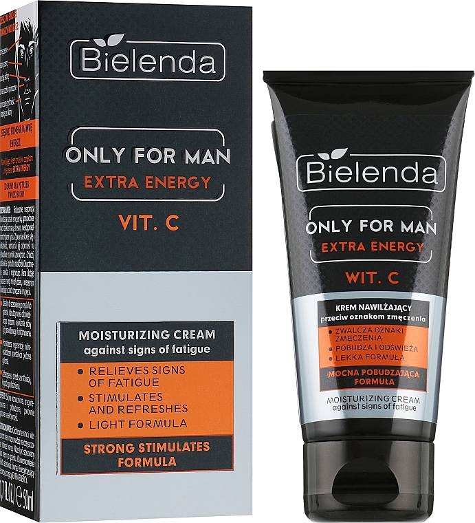 УЦЕНКА Увлажняющий крем против признаков усталости - Bielenda Only For Men Extra Energy Moisturizing Cream Against Signs Of Fatigue * — фото N1