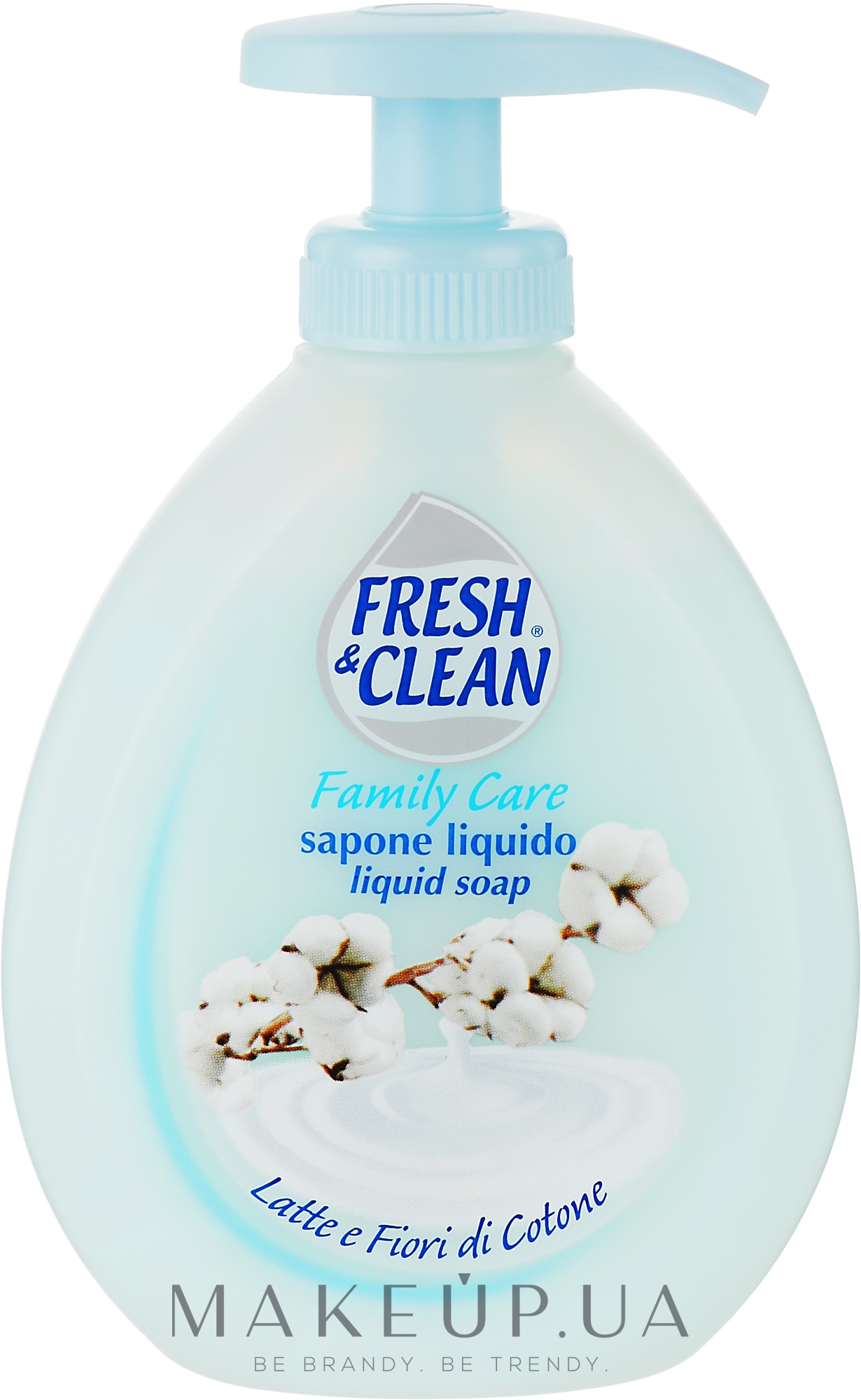 Мило для рук "Молоко та бавовна" - Fresh&Clean Liquid Soap — фото 300ml
