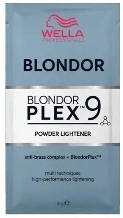 Осветляющая пудра для волос - Wella Blondor Plex 9 Powder Lightener (пробник) — фото N1