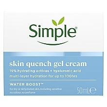 Духи, Парфюмерия, косметика Успокаивающий ночной крем - Simple Water Boost Skin Quench Sleeing Cream