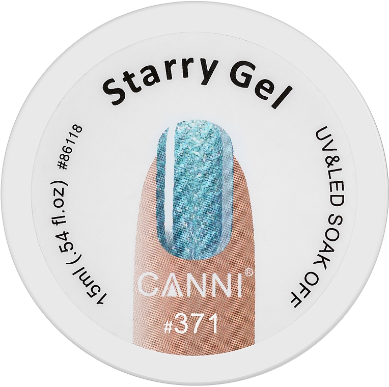 Декоративный гель "Звездная пыль" - Canni Starry Gel — фото N1