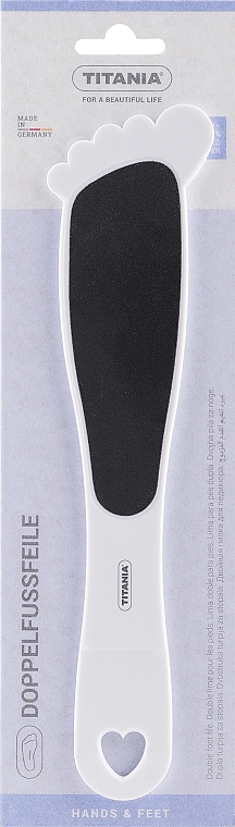 Титановая терка для пяток, белая - Titania Foot File  — фото N1