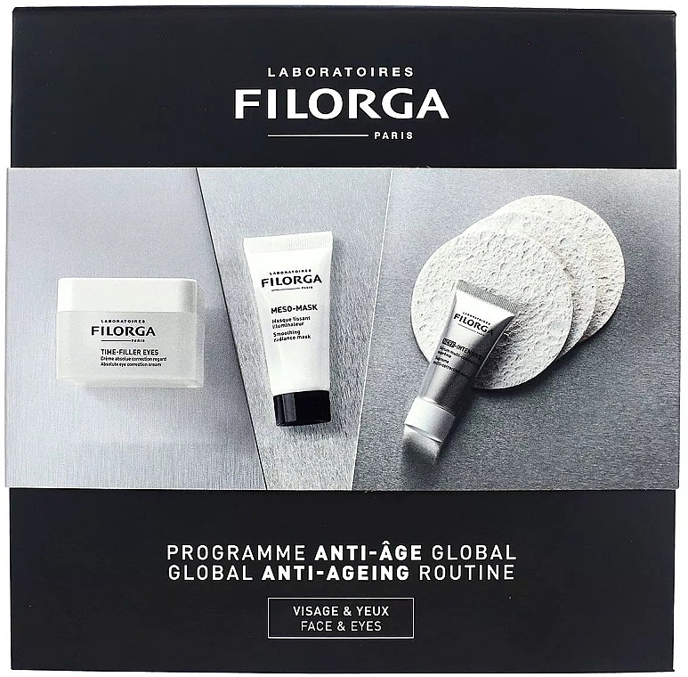 Набір - Filorga Anti-Ageing Time Filler Eyes Kit 2022 (e/cr/15ml + serum/7ml + mask/15m) — фото N1