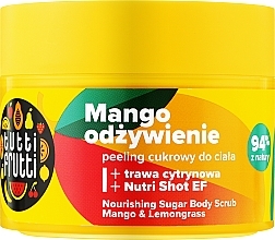 Пилинг сахарный для тела "Манго и лемонграсс" - Farmona Tutti Frutti Mango & Lemongrass Sugar Scrub — фото N1