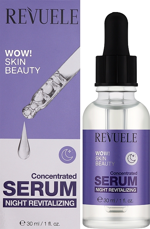 УЦЕНКА Сыворотка для лица омолаживающая, ночная - Revuele Wow! Skin Beauty Concentrated Serum * — фото N2