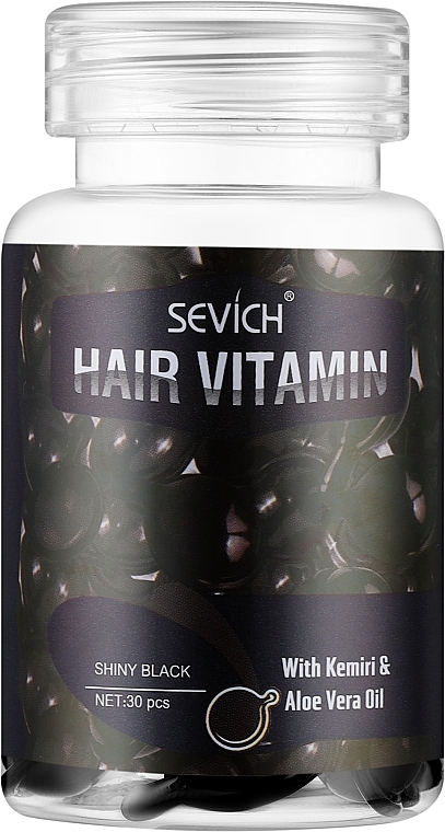 Капсули для волосся "Приголомшливий блиск" - Sevich Hair Vitamin With Kemiri & Aloe Vera Oil — фото N1