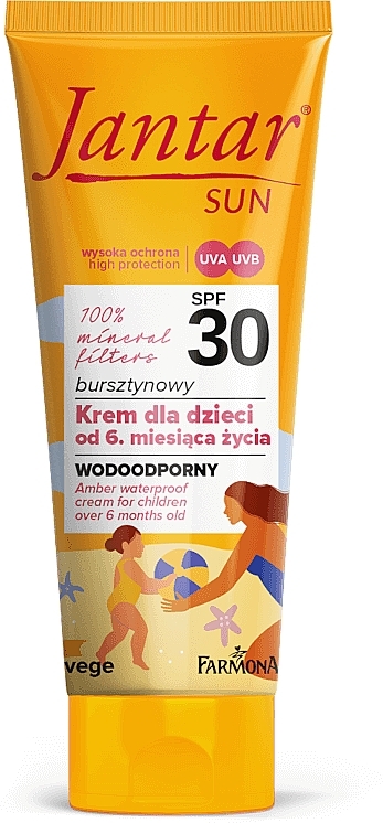 Бурштиновий крем для тіла - Farmona Jantar Sun SPF 30 — фото N1