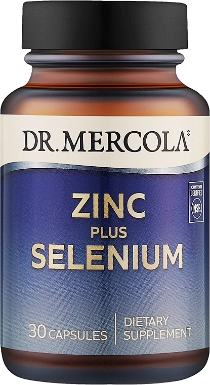 Дієтична добавка "Цинк плюс селен" - Dr. Mercola Zinc Plus Selenium — фото N1