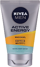 Гель для вмивання "Заряд енергії" - NIVEA MEN Active Energy Caffeine Face Wash Gel — фото N1