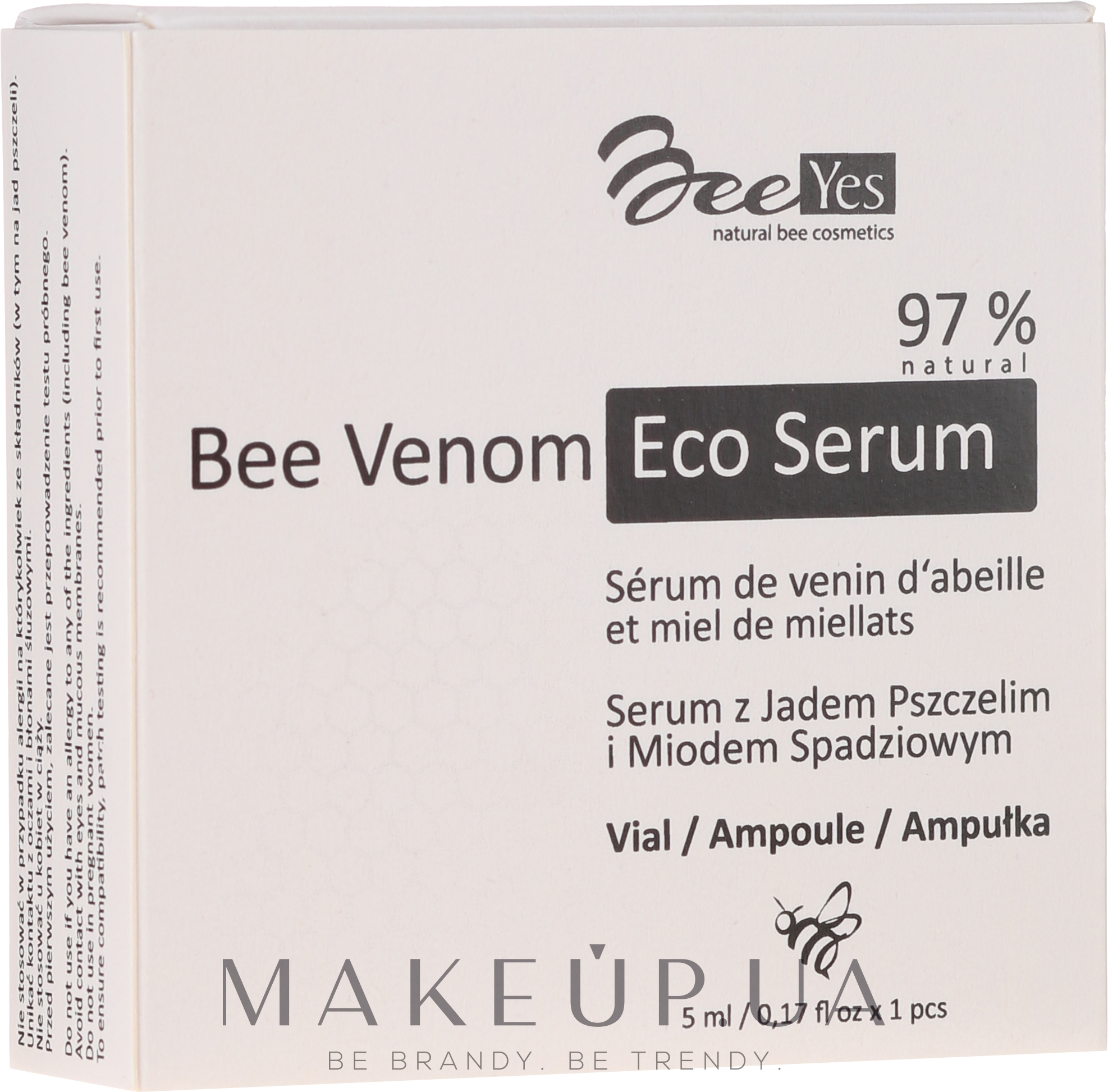 Антивозрастная увлажняющая сыворотка для лица - BeeYes Bee Venom Eco Serum — фото 1x5ml