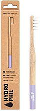 Бамбуковая зубная щетка, мягкая, фиолетовая - Hydrophil Bambus Toothbrush Super Soft Purple — фото N1