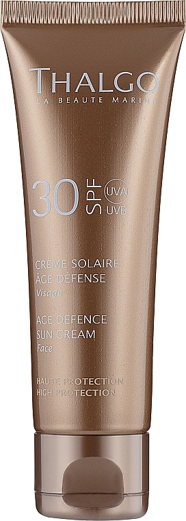 Антивозрастной солнцезащитный крем для лица - Thalgo Age Defence Sun Cream SPF 30 — фото N1